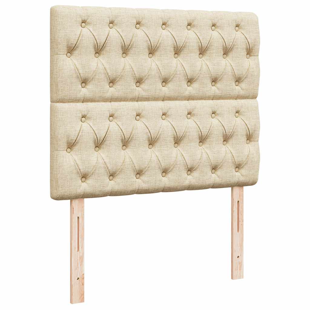 Οθωμανικό κρεβάτι με στρώμα Cream 120x190 cm Ύφασμα