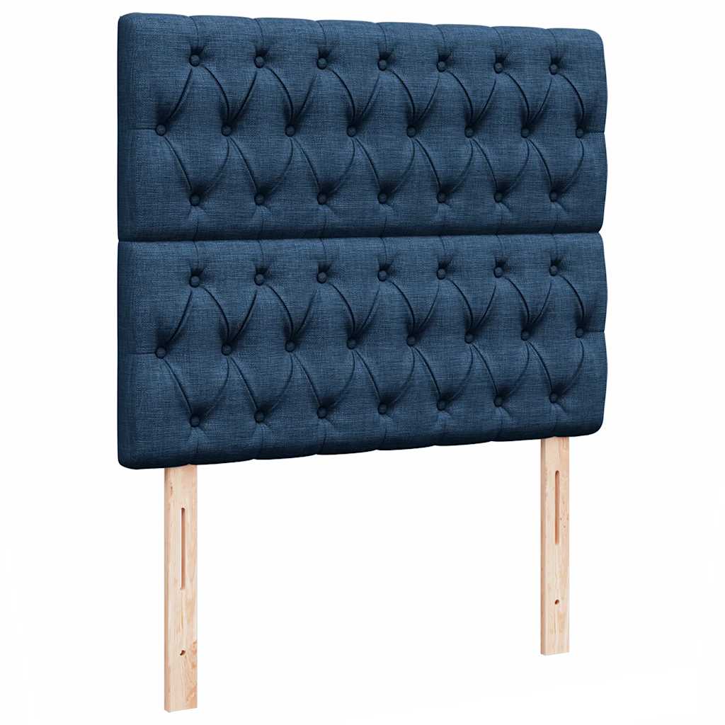 Οθωμανικό κρεβάτι με στρώμα μπλε 120x190 cm ύφασμα