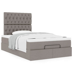 Οθωμανικό κρεβάτι με στρώμα Taupe 120x200cm ύφασμα - Pakobazaar
