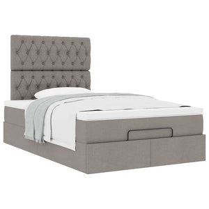 Οθωμανικό κρεβάτι με στρώμα Taupe 120x200cm ύφασμα - Pakobazaar