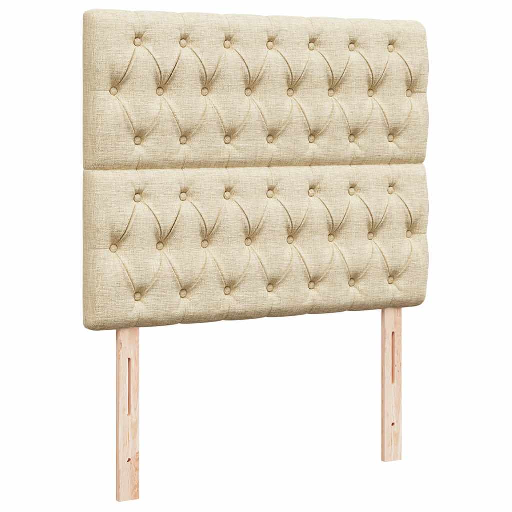 Οθωμανικό κρεβάτι με στρώμα Cream 120x200cm ύφασμα