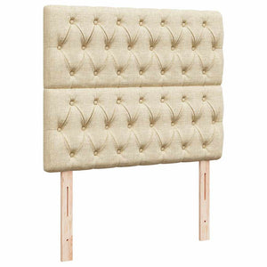 Οθωμανικό κρεβάτι με στρώμα Cream 120x200cm ύφασμα