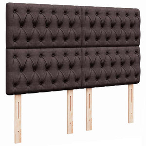 Οθωμανικό κρεβάτι με στρώμα Σκούρο καφέ 140x200cm ύφασμα