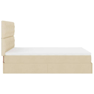 Οθωμανικό κρεβάτι με στρώμα Cream 140x200cm ύφασμα - Pakobazaar