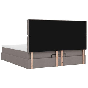 Οθωμανικό κρεβάτι με στρώματα Taupe 200x200cm ύφασμα - Pakobazaar