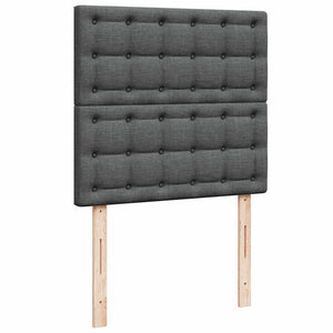 Οθωμανικό κρεβάτι με στρώμα σκούρο γκρι 90x200cm ύφασμα - Pakobazaar
