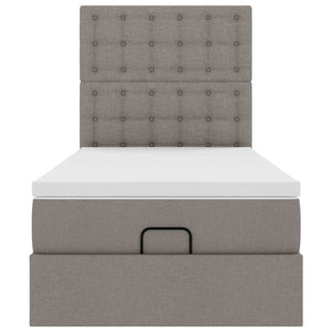 Οθωμανικό κρεβάτι με στρώμα Taupe 100x200cm ύφασμα - Pakobazaar