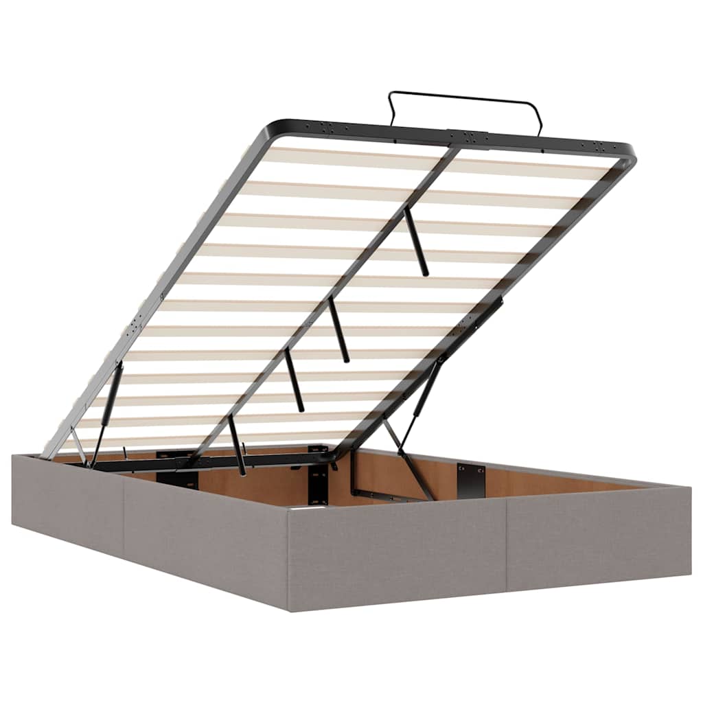 Οθωμανικό κρεβάτι με στρώμα Taupe 120x190 cm Ύφασμα