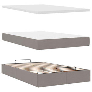 Οθωμανικό κρεβάτι με στρώμα Taupe 120x190 cm Ύφασμα