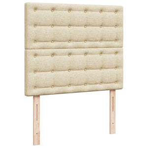 Οθωμανικό κρεβάτι με στρώμα Cream 120x190 cm Ύφασμα