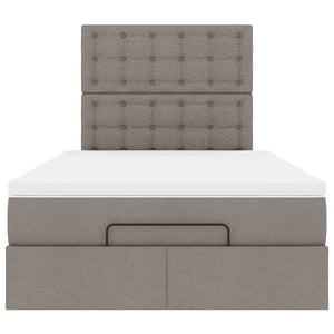Οθωμανικό κρεβάτι με στρώμα Taupe 120x200cm ύφασμα