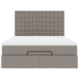 Οθωμανικό κρεβάτι με στρώμα Taupe 140x200cm ύφασμα - Pakobazaar