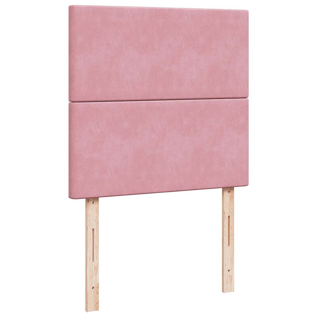 Οθωμανικό κρεβάτι με στρώματα Ροζ 100x200cm Velvet - Pakobazaar