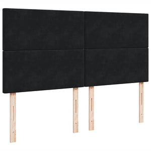 Οθωμανικό κρεβάτι με στρώματα Μαύρο 180x200cm Velvet - Pakobazaar