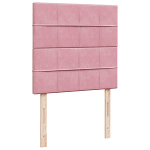 Οθωμανικό κρεβάτι με στρώματα ροζ 90x200cm Velvet - Pakobazaar