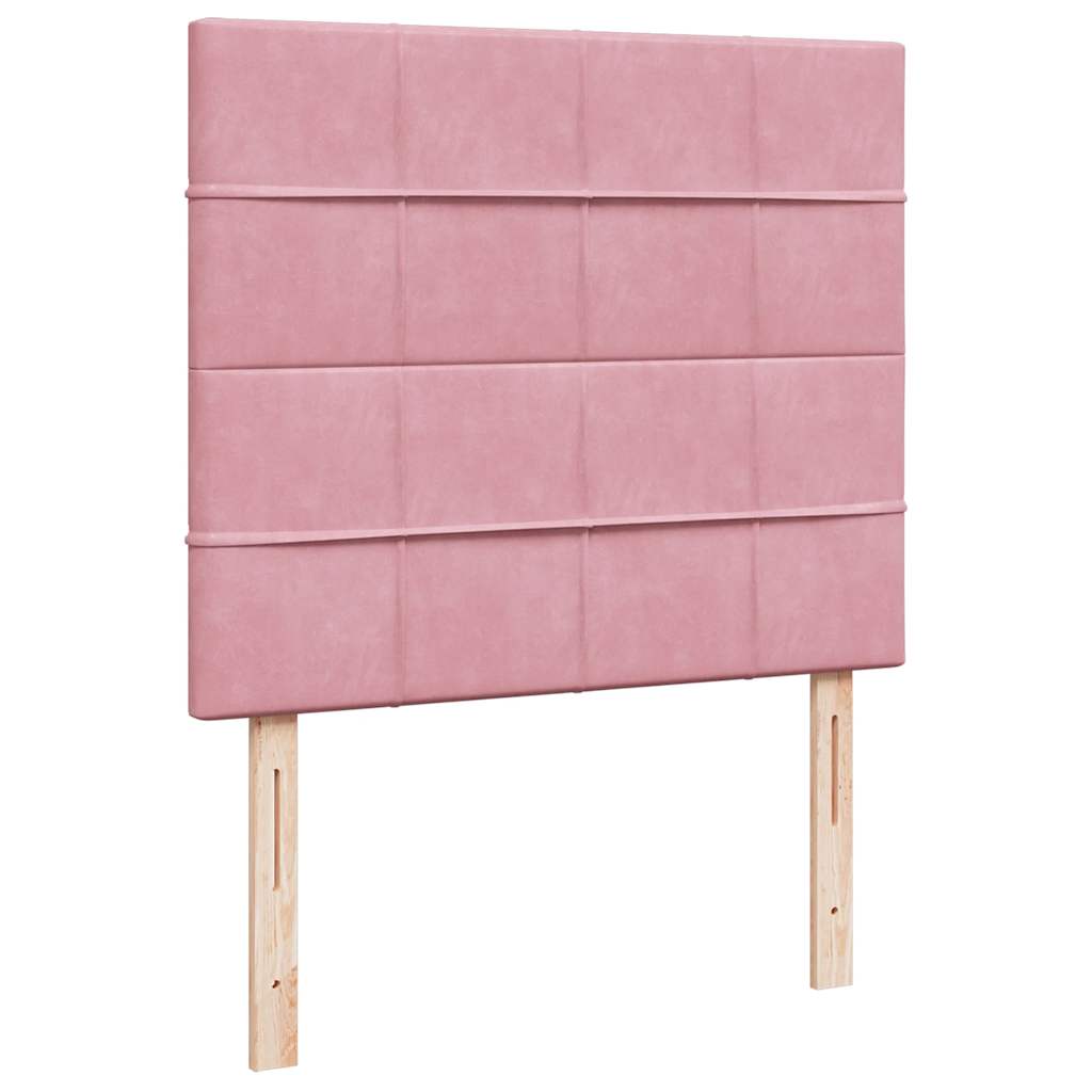 Οθωμανικό κρεβάτι με στρώματα Ροζ 120x200cm Velvet