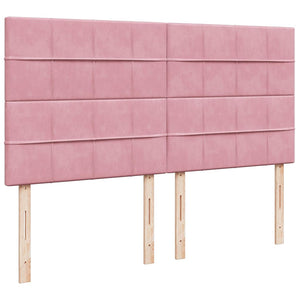 Οθωμανικό κρεβάτι με στρώματα ροζ 180x200cm Velvet - Pakobazaar
