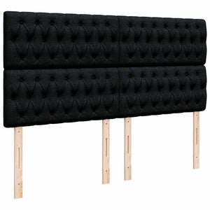 Οθωμανικό κρεβάτι με στρώματα Μαύρο 160x200cm Velvet - Pakobazaar