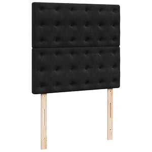 Οθωμανικό κρεβάτι με στρώματα Μαύρο 80x200cm Velvet - Pakobazaar