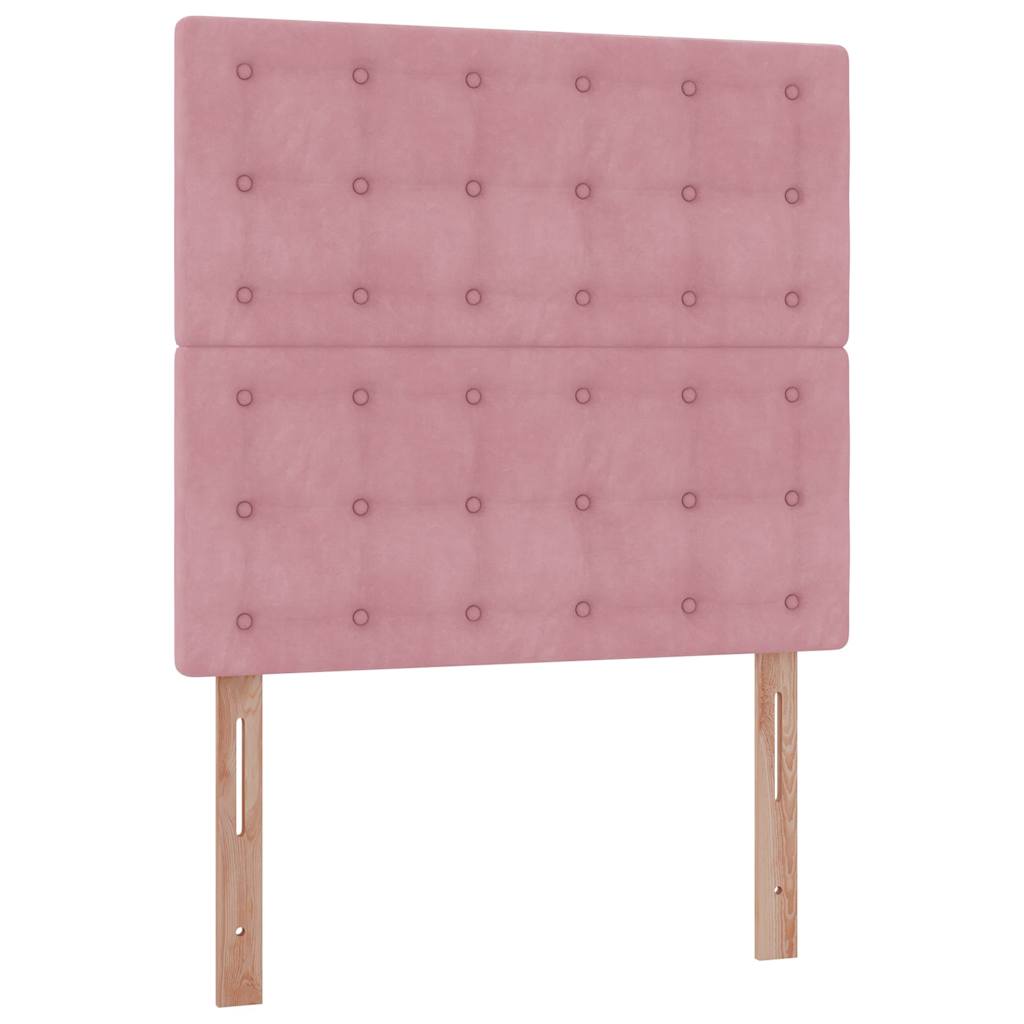 Οθωμανικό κρεβάτι με στρώματα Ροζ 100x200cm Velvet - Pakobazaar