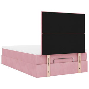 Οθωμανικό κρεβάτι με στρώματα ροζ 120x190cm Velvet - Pakobazaar