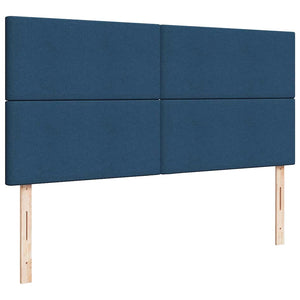 Οθωμανικό κρεβάτι με στρώματα μπλε 180x200cm ύφασμα