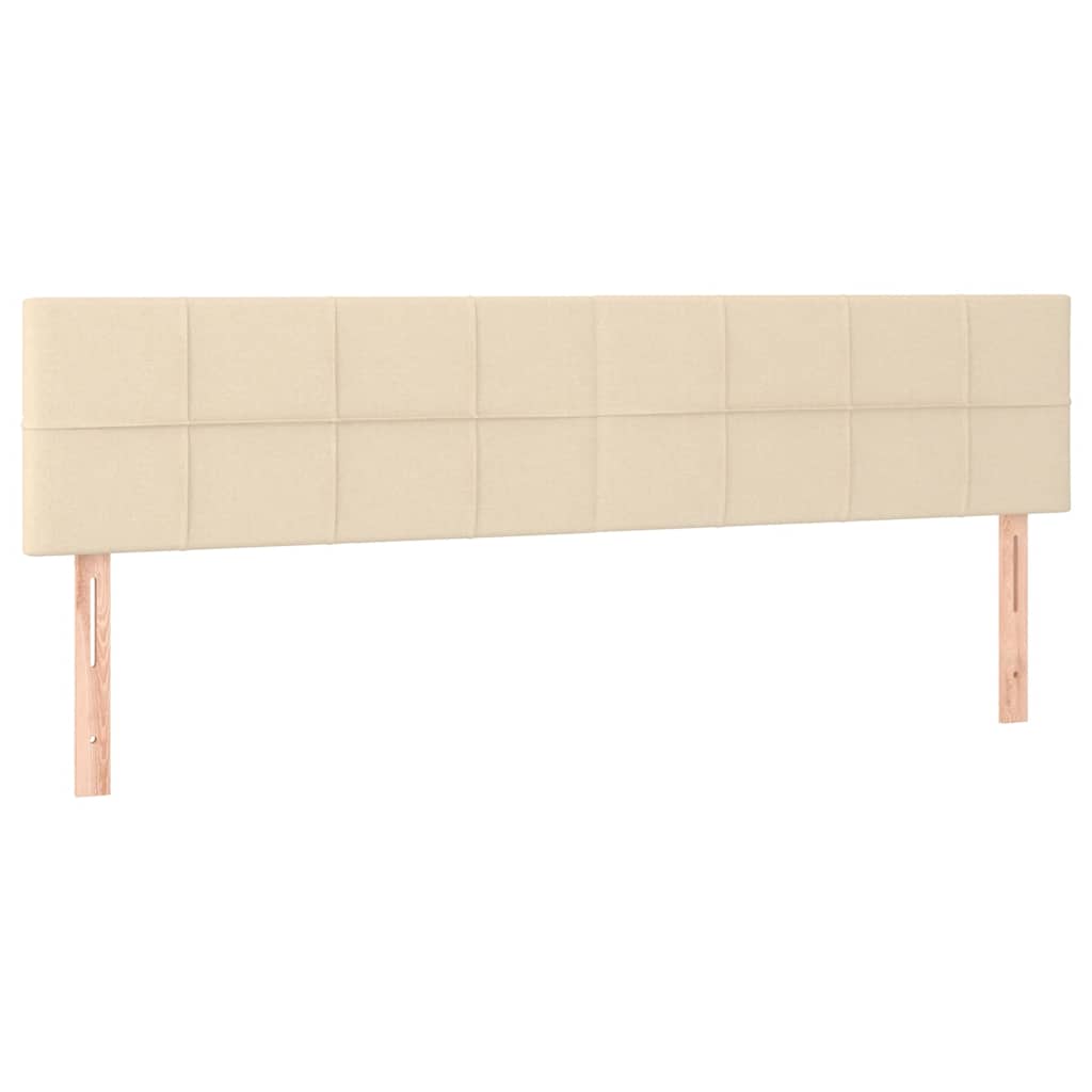 Οθωμανικό Κρεβάτι με Στρώματα Κρέμα 160x200cm Ύφασμα