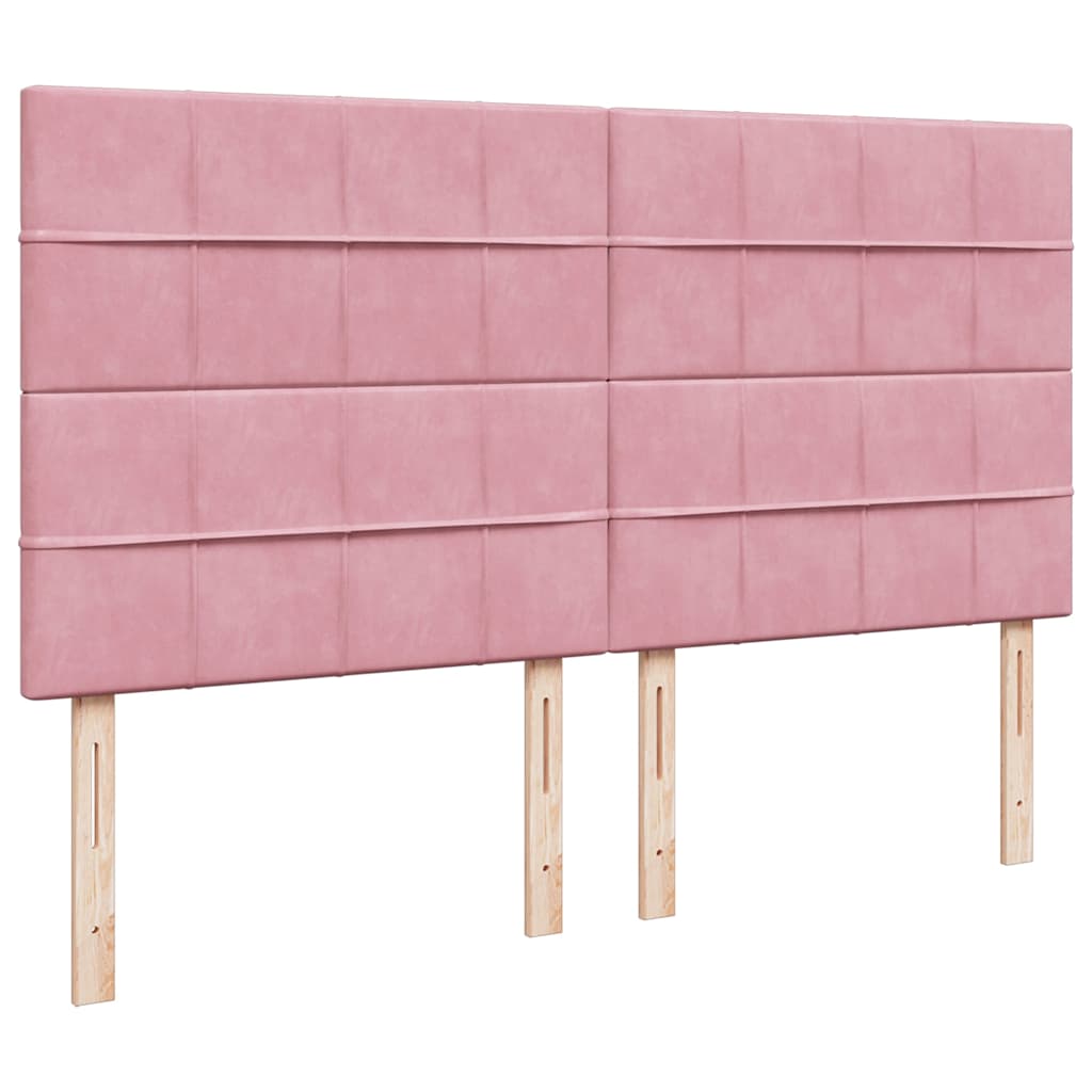 Οθωμανικό κρεβάτι με στρώματα ροζ 200x200cm Velvet - Pakobazaar