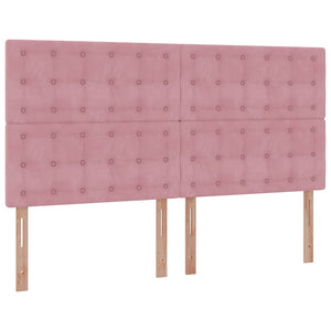 Οθωμανικό κρεβάτι με στρώματα ροζ 180x200cm Velvet - Pakobazaar