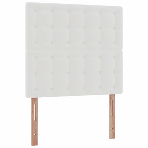 Οθωμανικό κρεβάτι με στρώμα & LEDs Λευκό 90x200cm Faux Leather - Pakobazaar