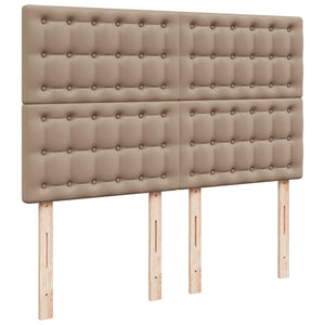 Οθωμανικό κρεβάτι με στρώμα & LEDs Cappucino Faux Leather - Pakobazaar