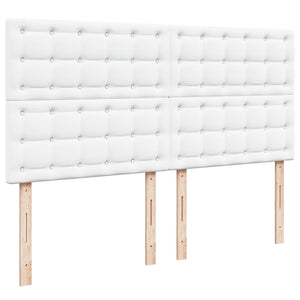 Οθωμανικό κρεβάτι με στρώμα & LEDs Λευκό 180x200cm Faux Leather