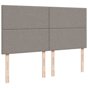 Οθωμανικό κρεβάτι με στρώμα & LEDs Taupe 180x200cm ύφασμα