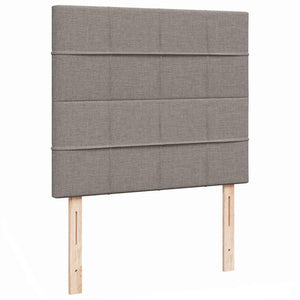 Οθωμανικό κρεβάτι με στρώμα & LEDs Taupe 120x200cm ύφασμα - Pakobazaar