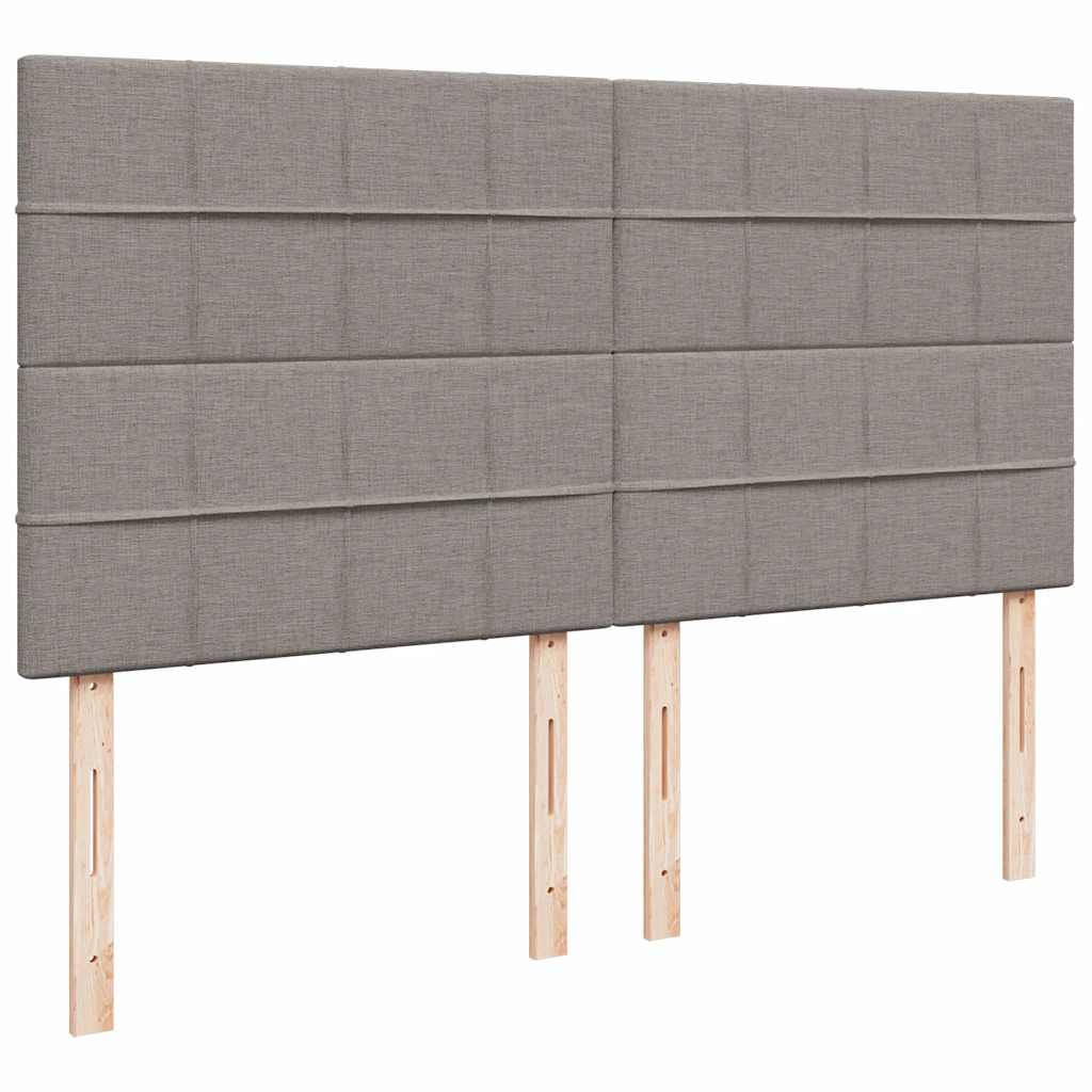 Οθωμανικό κρεβάτι με στρώμα & LEDs Taupe 180x200cm ύφασμα - Pakobazaar