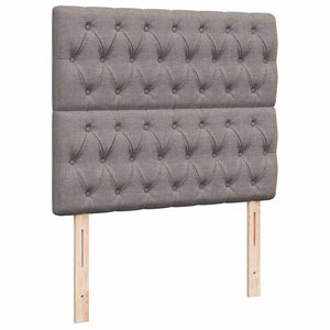Οθωμανικό κρεβάτι με στρώμα & LEDs Taupe 120x190cm ύφασμα