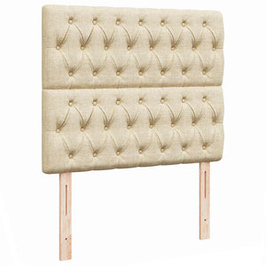 Οθωμανικό κρεβάτι με στρώμα & LEDs Cream 120x190cm ύφασμα - Pakobazaar