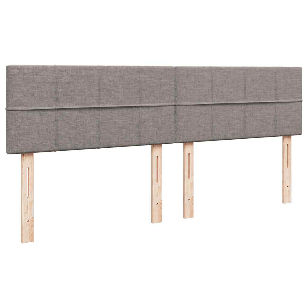 Οθωμανικό κρεβάτι με στρώματα & LEDs Taupe 200x200cm ύφασμα - Pakobazaar