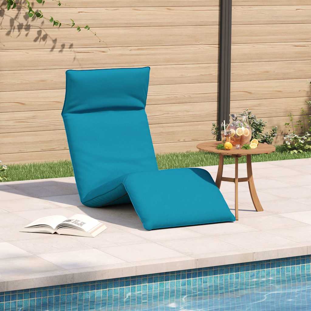 Ξαπλώστρα Πτυσσόμενη Ανοιχτό Μπλε 175x54x8,5 εκ. από Ύφασμα Oxford - Pakobazaar