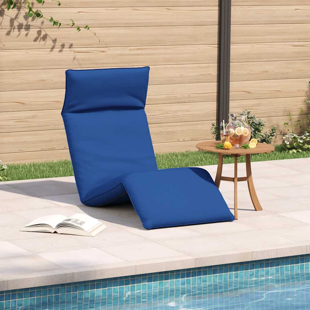 Ξαπλώστρα Πτυσσόμενη Μπλε 175x54x8,5 εκ. από Ύφασμα Oxford - Pakobazaar