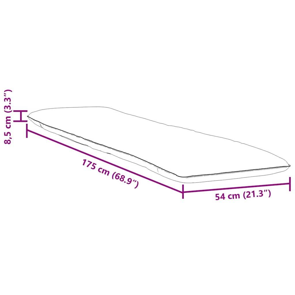 Ξαπλώστρα Πτυσσόμενη Μπλε 175x54x8,5 εκ. από Ύφασμα Oxford - Pakobazaar
