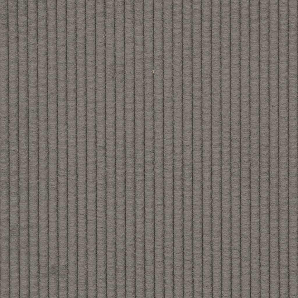 Καναπές-καρέκλα με μπράτσα ανοιχτό γκρι από ύφασμα Corduroy