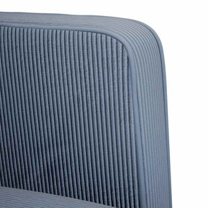 Καναπές Loveseat Μπλε 109 εκ. ύφασμα Corduroy - Pakobazaar
