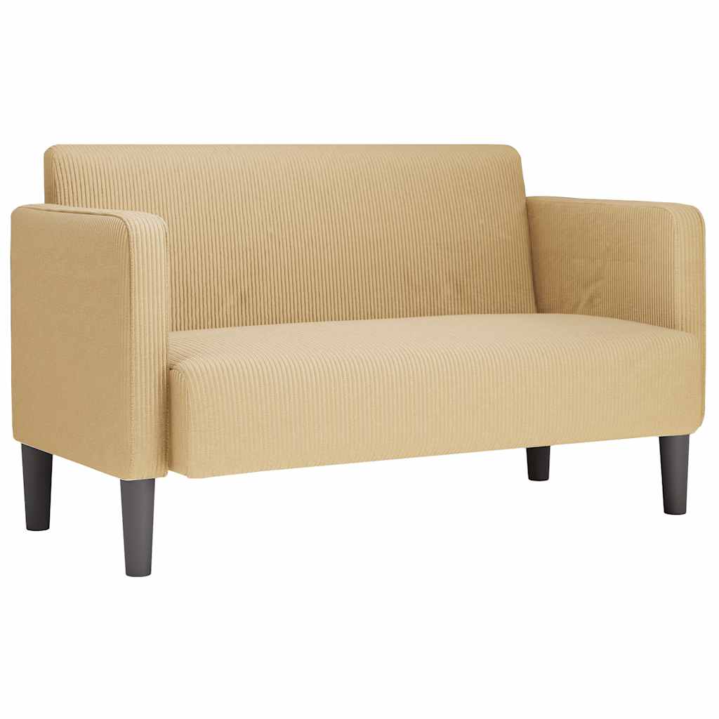 Καναπές Loveseat Πρασινογκρί 109 εκ. ύφασμα Corduroy - Pakobazaar