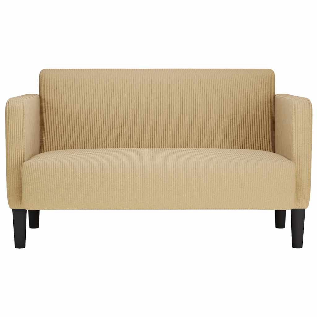 Καναπές Loveseat Πρασινογκρί 109 εκ. ύφασμα Corduroy - Pakobazaar