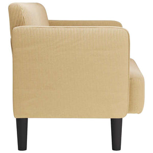 Καναπές Loveseat Πρασινογκρί 109 εκ. ύφασμα Corduroy
