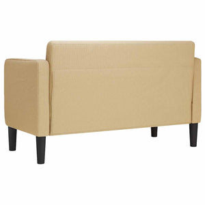 Καναπές Loveseat Πρασινογκρί 109 εκ. ύφασμα Corduroy
