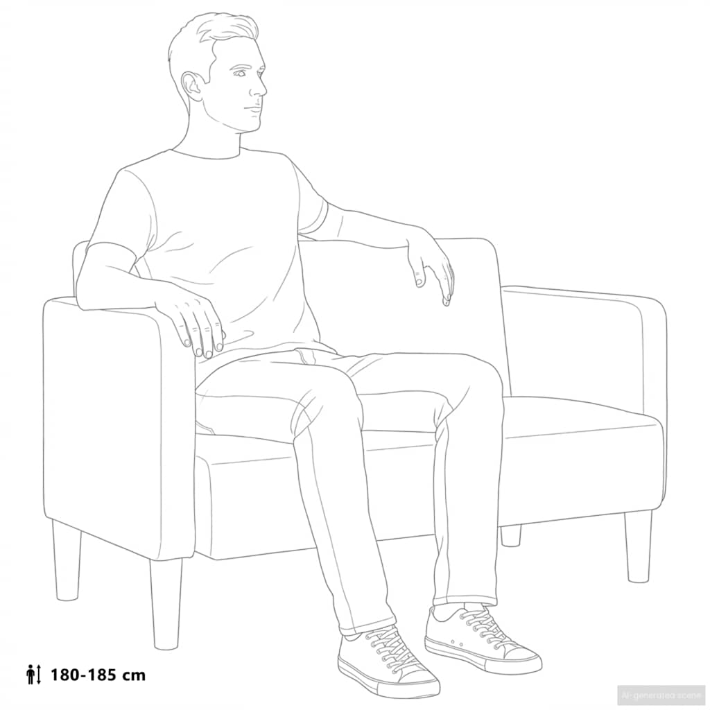 Καναπές Loveseat Πρασινογκρί 109 εκ. ύφασμα Corduroy