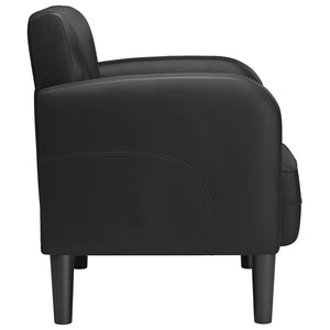 Καναπές-καρέκλα με μπράτσα Μαύρο 54 cm Faux Leather - Pakobazaar