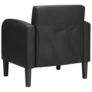 Καναπές-καρέκλα με μπράτσα Μαύρο 54 cm Faux Leather - Pakobazaar